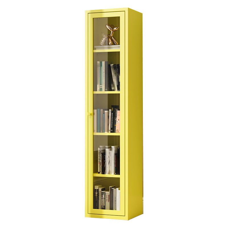 13.78 "W Bücherregal Skandinavisches Regal -Bücherregal für Zuhause und Büro mit Tür