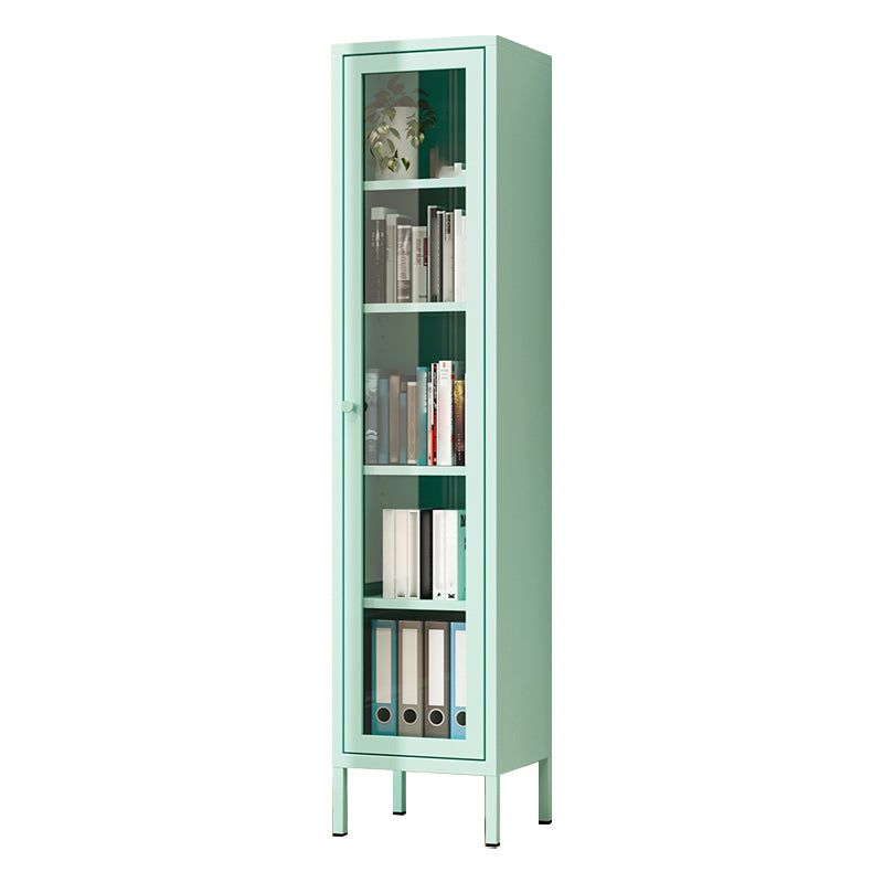 13.78 "W Bücherregal Skandinavisches Regal -Bücherregal für Zuhause und Büro mit Tür