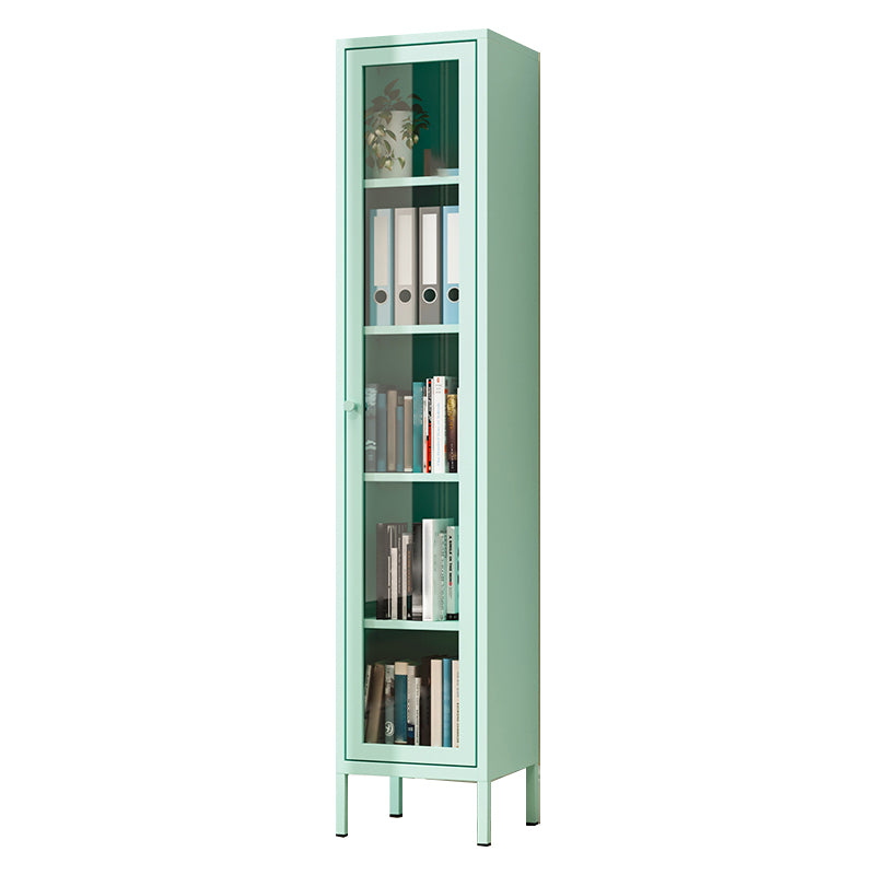 13.78 "W Bücherregal Skandinavisches Regal -Bücherregal für Zuhause und Büro mit Tür