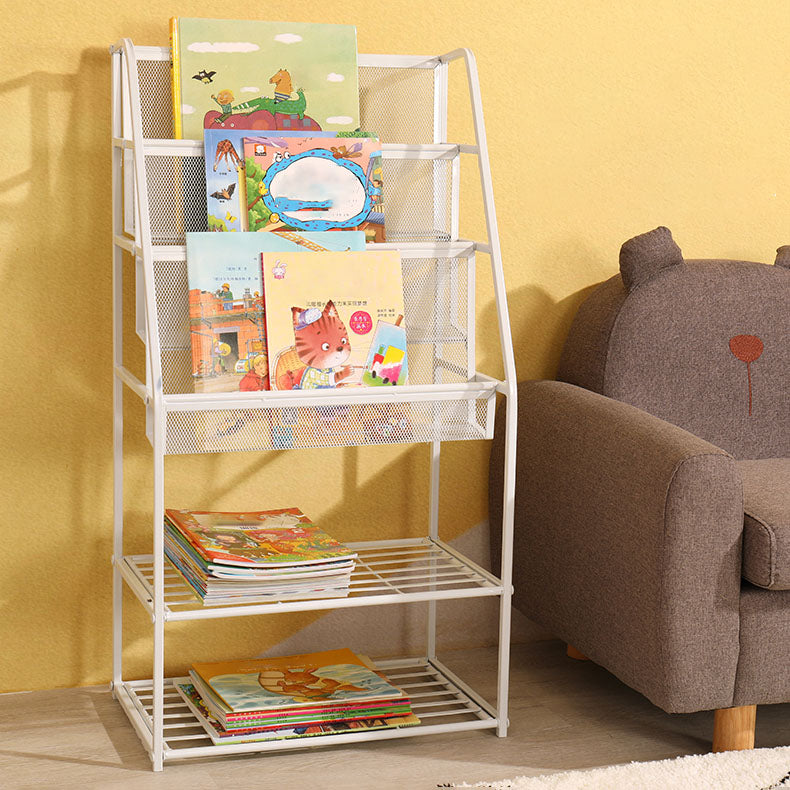 Libreria di libreria in metallo industriale in ferro libreria verticale per la casa