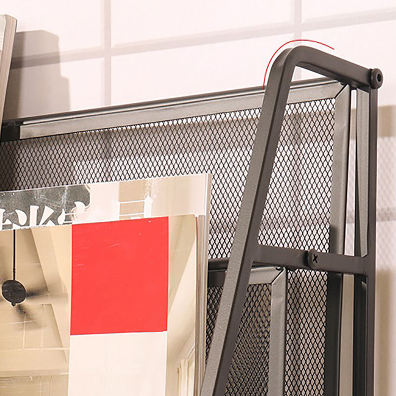 Libreria di libreria in metallo industriale in ferro libreria verticale per la casa