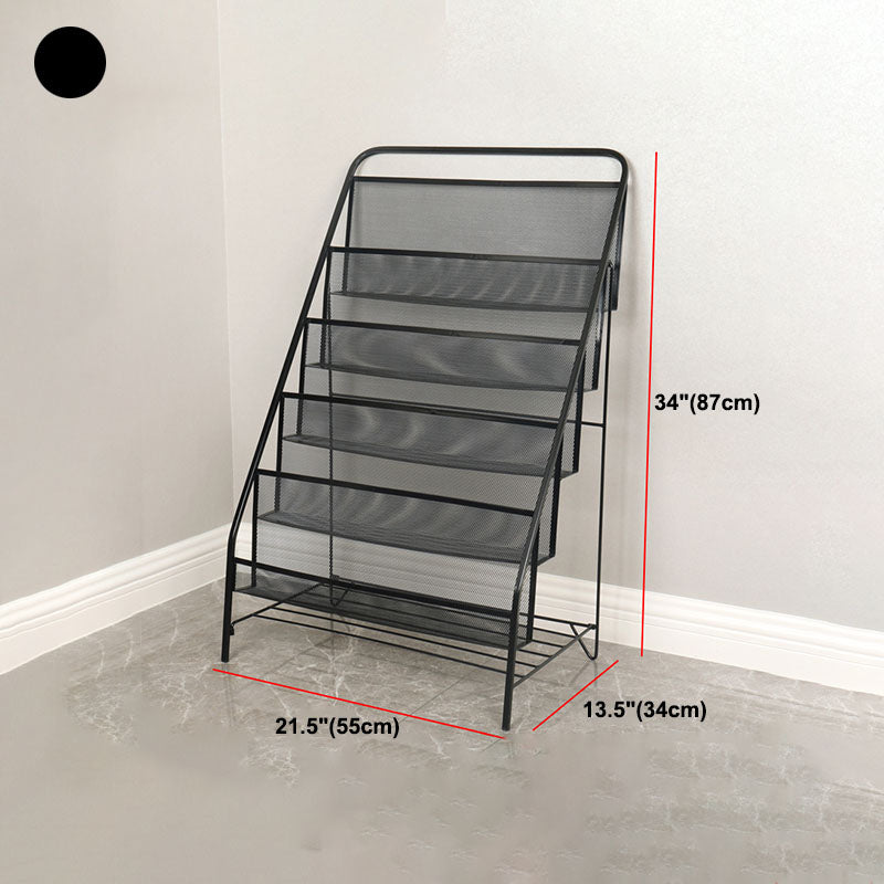 Libreria di libreria in metallo industriale in ferro libreria verticale per la casa