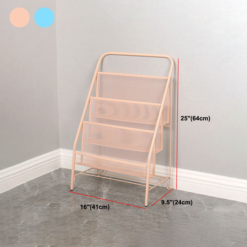 Libreria di libreria in metallo industriale in ferro libreria verticale per la casa