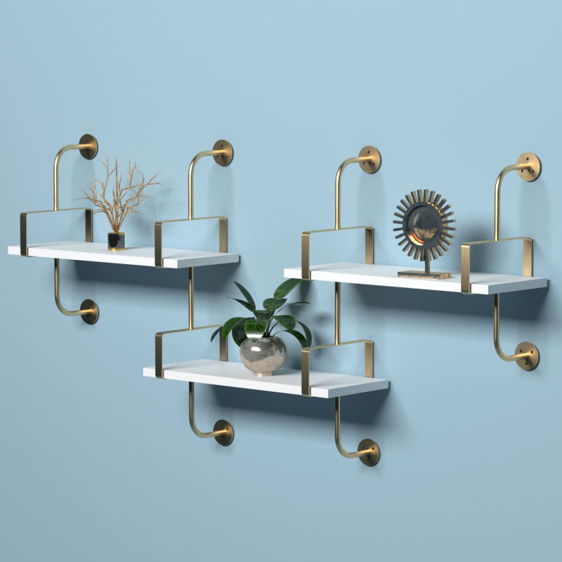 7,87 "W libreria in legno a parete in stile glam a parete per sala da studio sala