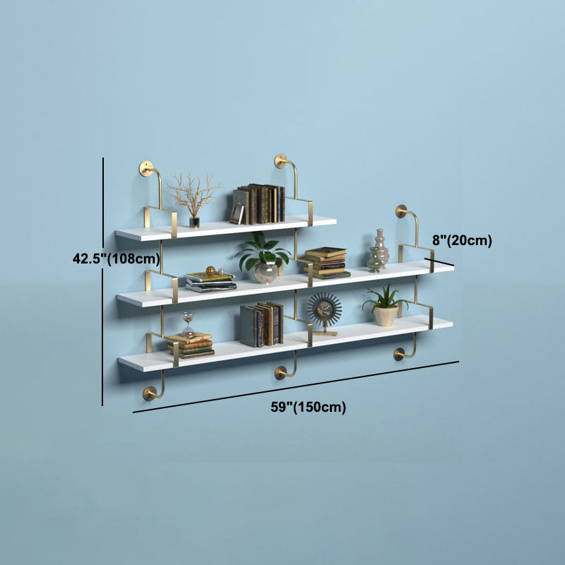 7,87 "W libreria in legno a parete in stile glam a parete per sala da studio sala