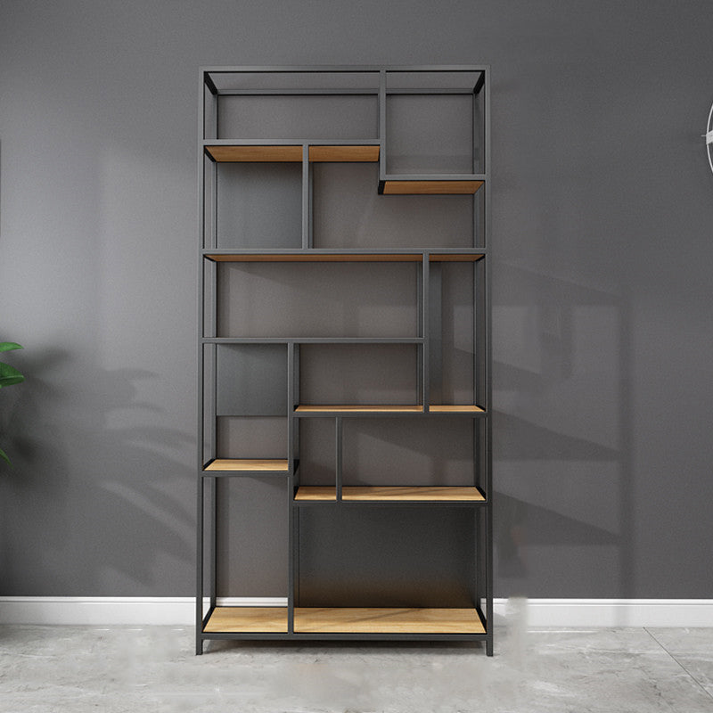 11.81 "W Bookcase in stile industriale Open Back Bookcase per Study Room