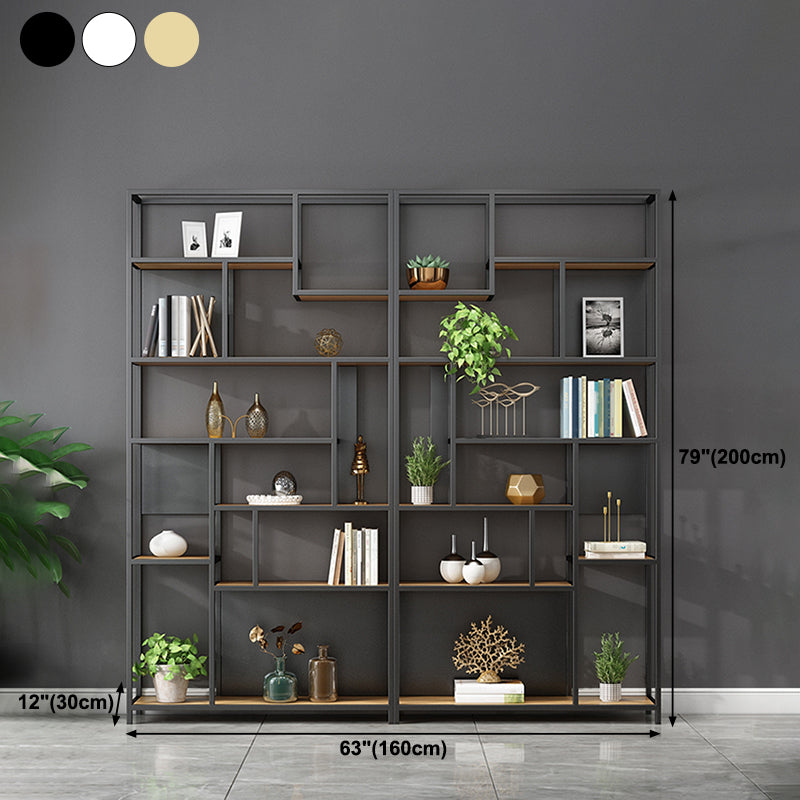 11.81 "W Bookcase in stile industriale Open Back Bookcase per Study Room