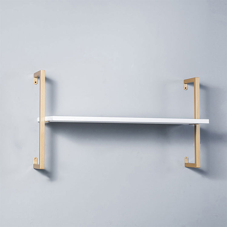 Industrial Wall Mounted Bookshelf Iron Frame Solid Wood Shelf Bookshelf