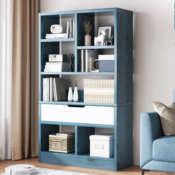Scandinavian Style Bookshelf Engineered Wood Bookcase for Home Office Study Room