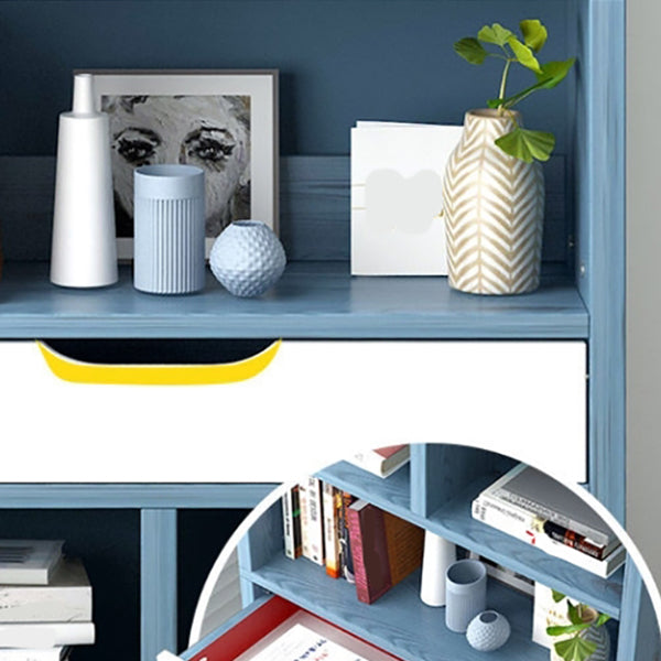 Scandinavian Style Bookshelf Engineered Wood Bookcase for Home Office Study Room