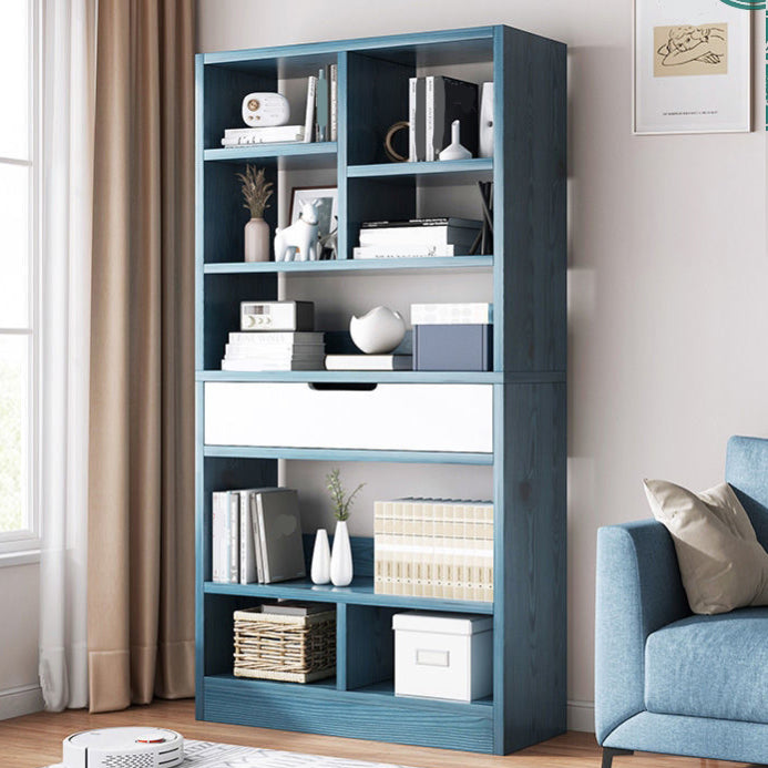 Scandinavian Style Bookshelf Engineered Wood Bookcase for Home Office Study Room