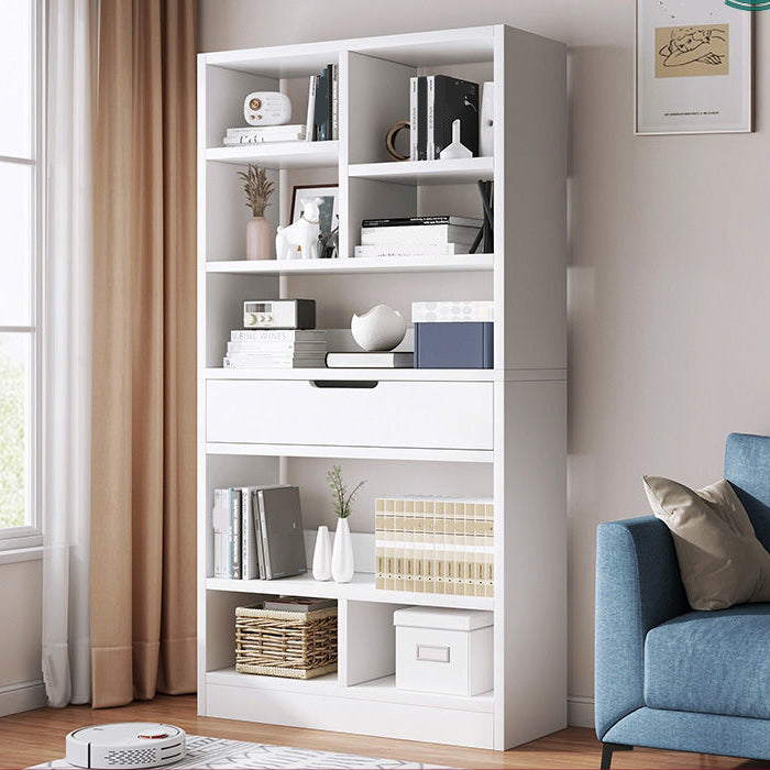 Scandinavian Style Bookshelf Engineered Wood Bookcase for Home Office Study Room