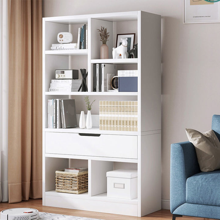 Scandinavian Style Bookshelf Engineered Wood Bookcase for Home Office Study Room