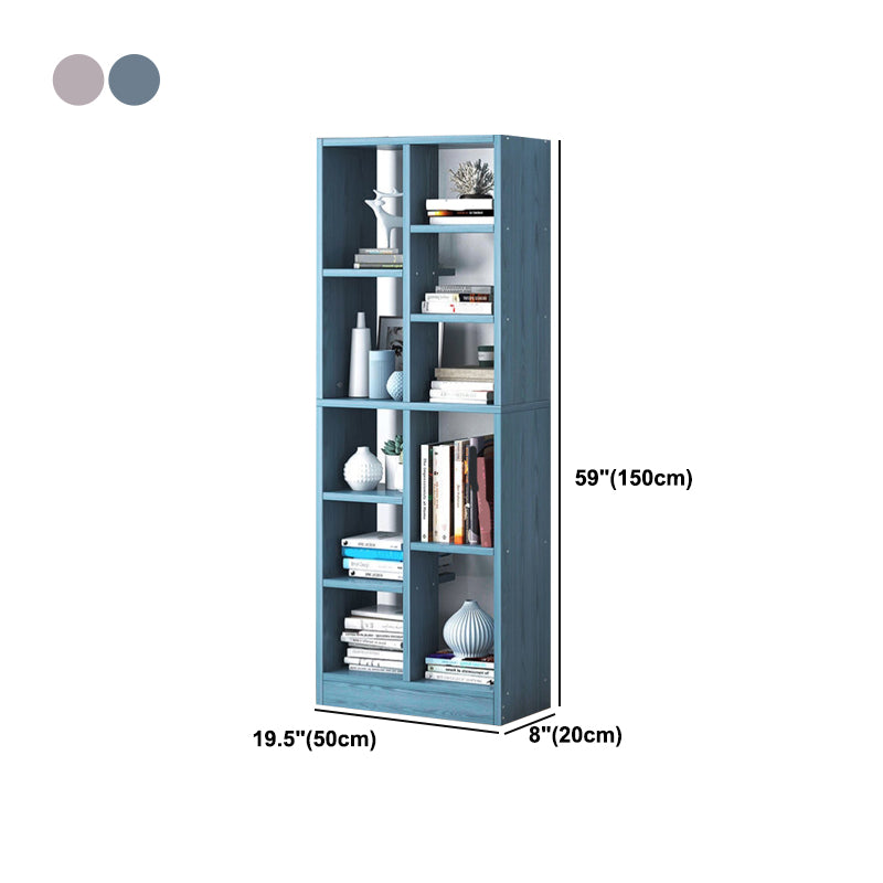 Scandinavian Style Bookshelf Engineered Wood Bookcase for Home Office Study Room