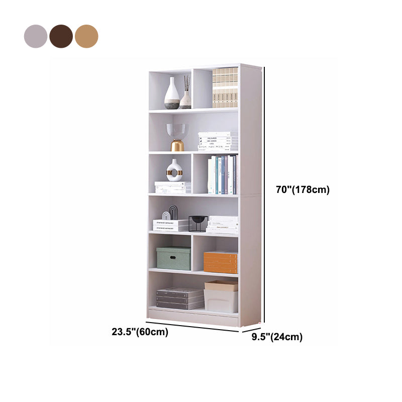 Scandinavian Style Bookshelf Engineered Wood Bookcase for Home Office Study Room