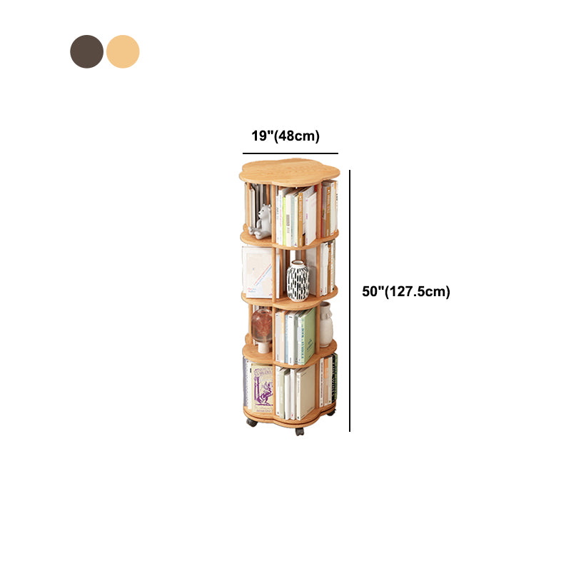 Scandinavian Style Bookshelf Open Back Bookcase for Home and Office Study Room