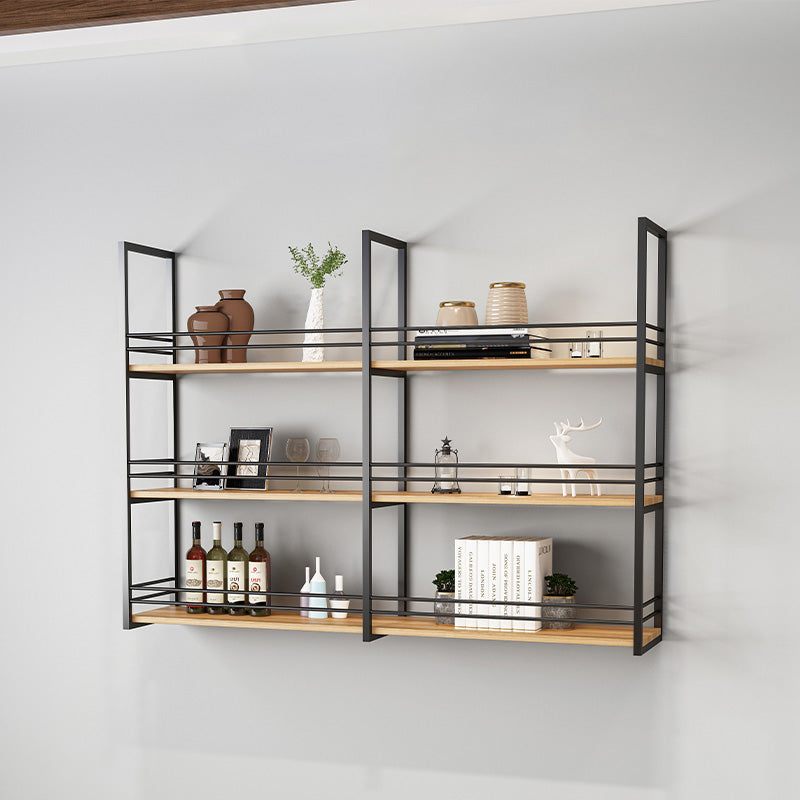 11.81"W Bookshelf Industrial Style Wall Mounted Bookcase for Home Office