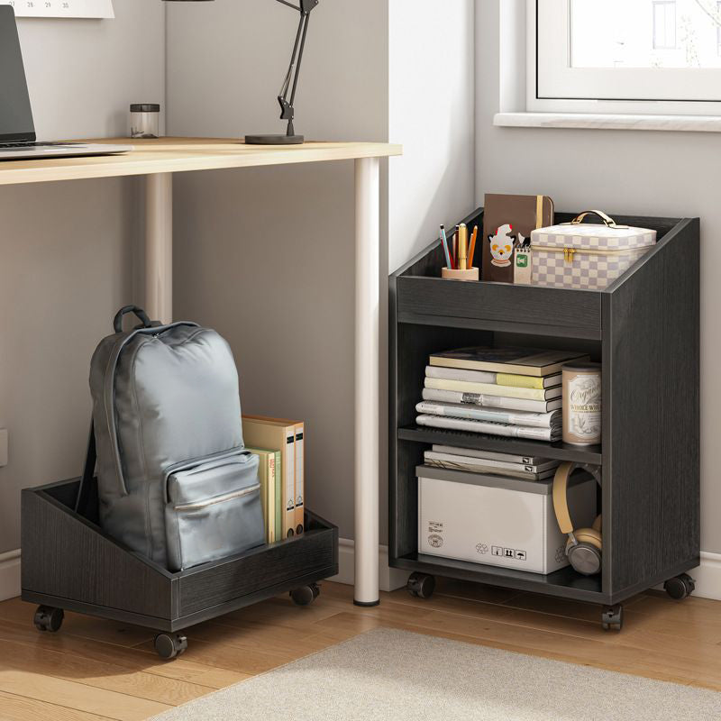 Modern Style Bookshelf Home Holzregalbuchhandel mit Zaubererrädern