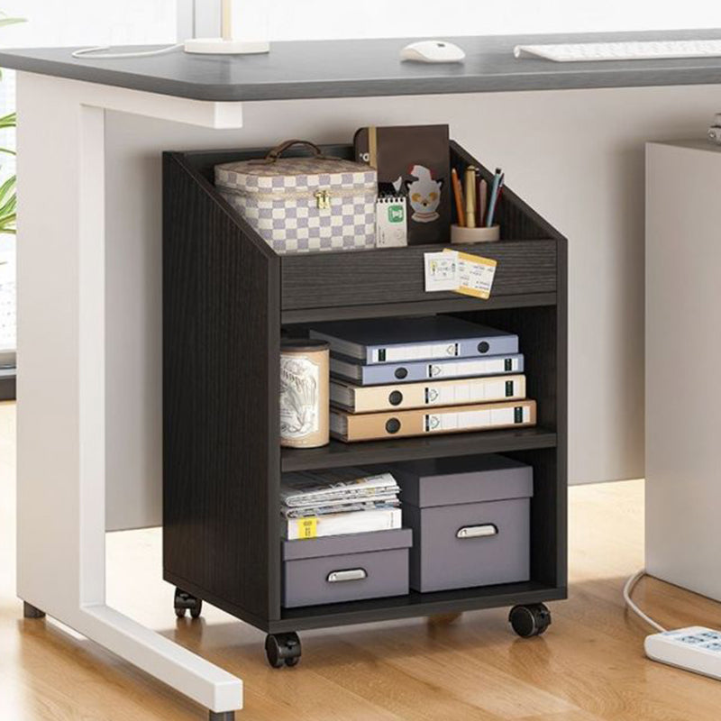 Modern Style Bookshelf Home Holzregalbuchhandel mit Zaubererrädern