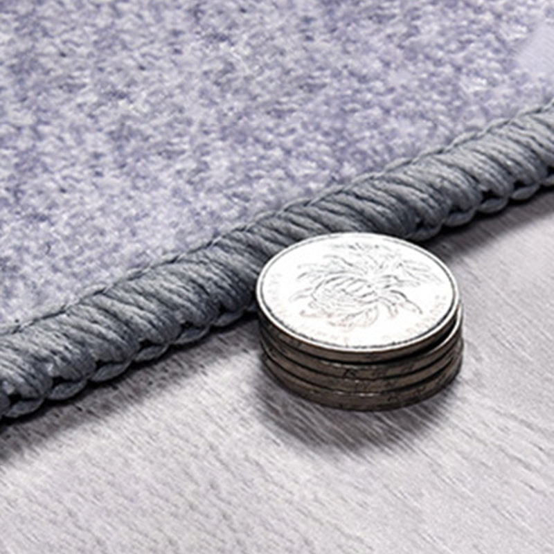 Gray Modern Carpet Polyester Graphic Area Carpet Washable Carpet for Living Room