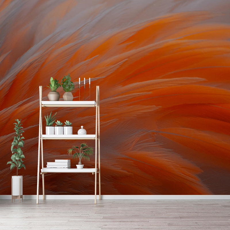 Soft Feathers Mildew Resistant Wallpaper Photography Sleeping Room Wall Mural