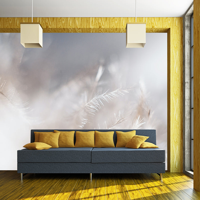 Beautiful Photography Mural Wallpaper Soft Feathers Indoor Wall Mural