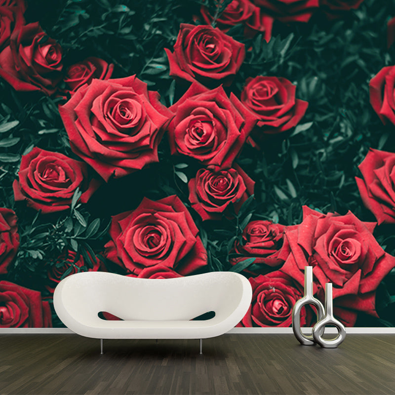Photography Wall Mural Wallpaper Elegant Rose Sitting Room Wall Mural