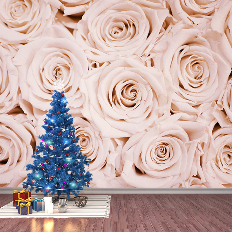 Elegant Rose Photography Mildew Resistant Wallpaper Environmental Sleeping Room Wall Mural