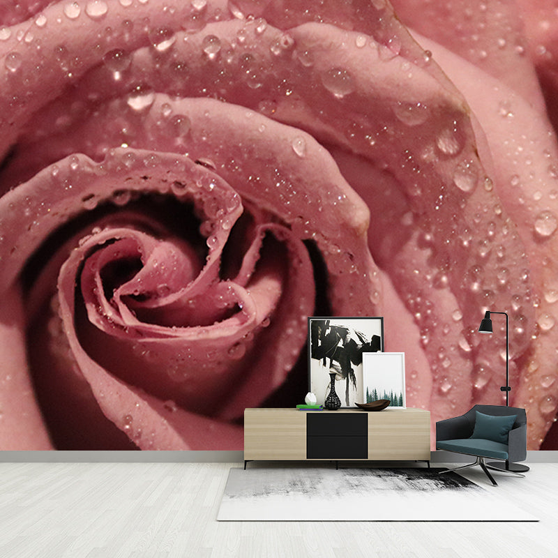Modern Photography Mural Wallpaper Elegant Rose Indoor Wall Mural