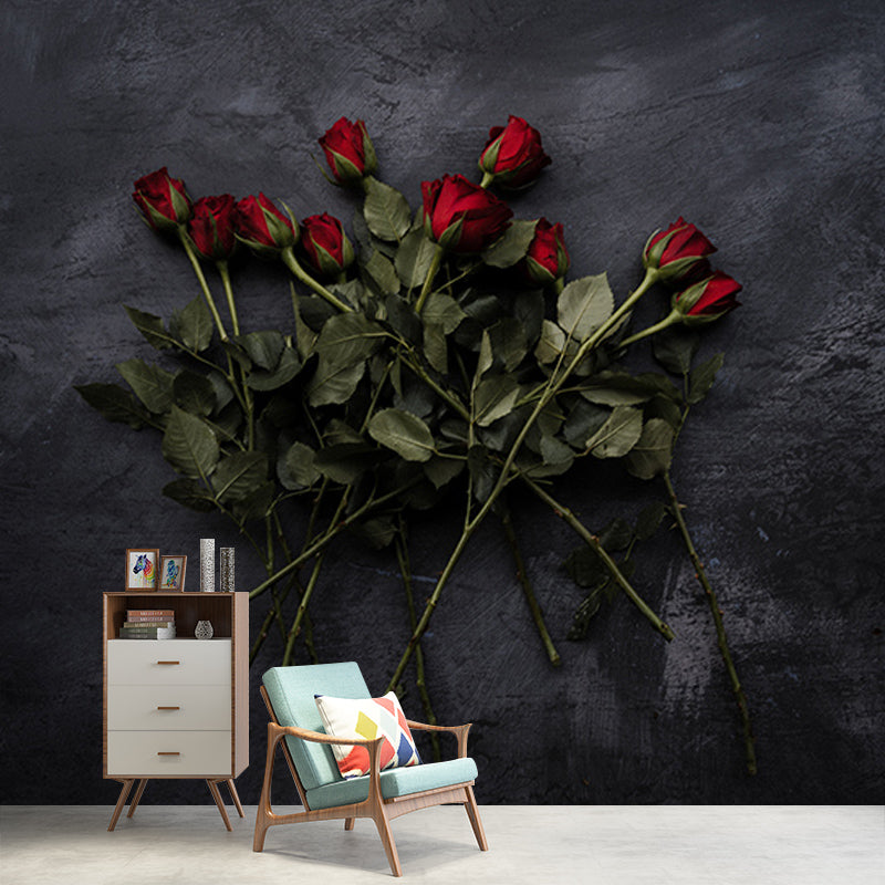 Photography Environment Friendly Mural Wallpaper Beautiful Roses Bedroom Wall Mural