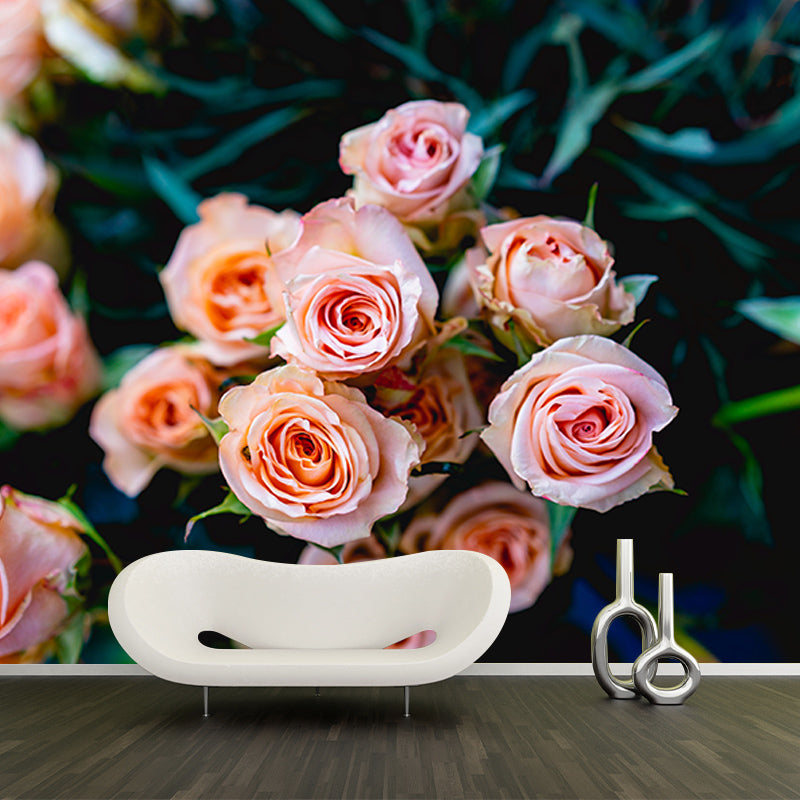 Environmental Wall Mural Wallpaper Beautiful Roses Living Room Wall Mural