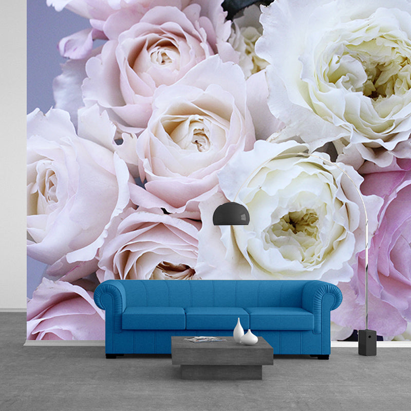 Modern Style Wall Mural Wallpaper Beautiful Roses Bedroom Wall Mural