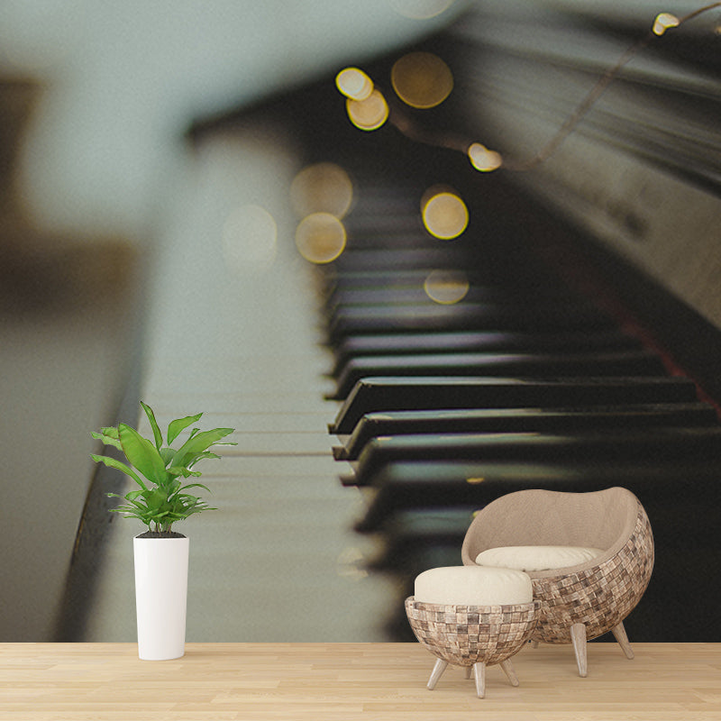 Musical Instruments Stain Resistant Wall Mural Washable Wallpaper Sitting Room Wall Mural