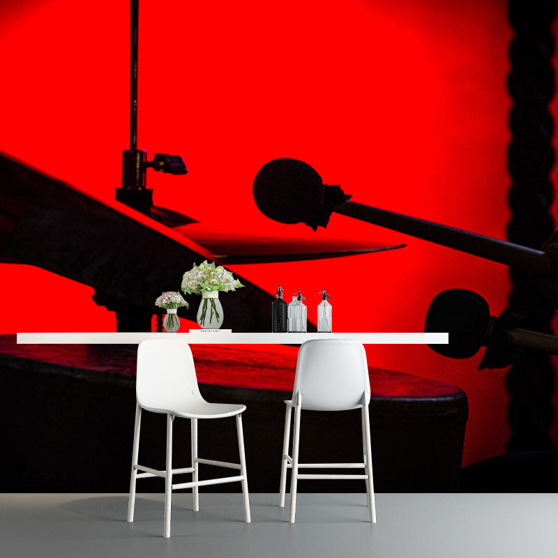 Beautiful Photography Mural Wallpaper Musical Instruments Decorative Indoor Wall Mural