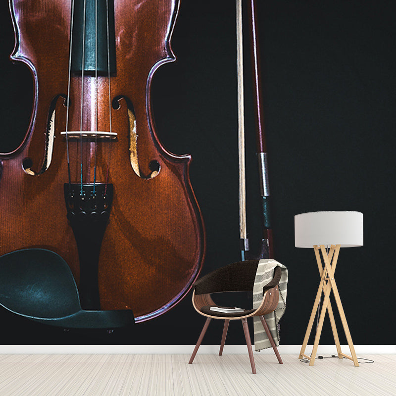 Photography Stain Resistant Mural Wallpaper Musical Instruments Living Room Wall Mural