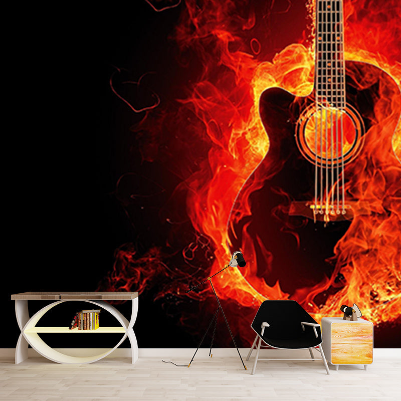 Photography Stain Resistant Mural Wallpaper Musical Instruments Living Room Wall Mural