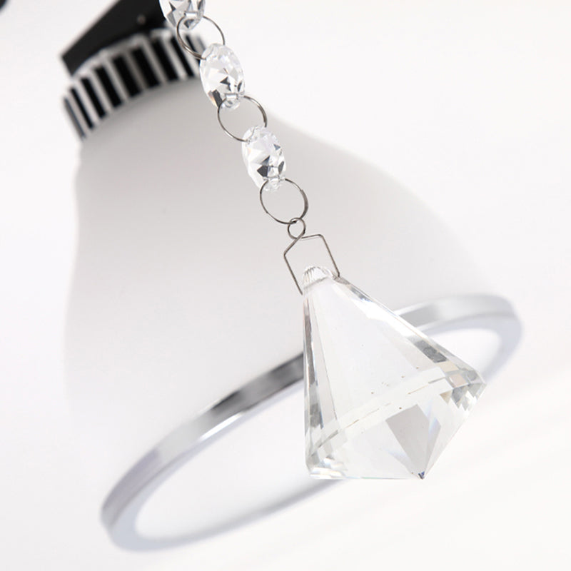 Light de plafond en verre moderne noir Multi Light Flush Mount Plafond Light for Dining Room