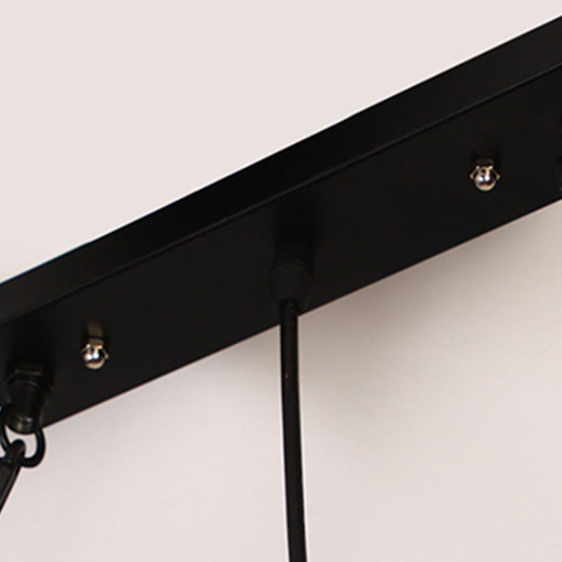 Colgante de isla múltiple de isla de metal industrial múltiple con cuerda natural