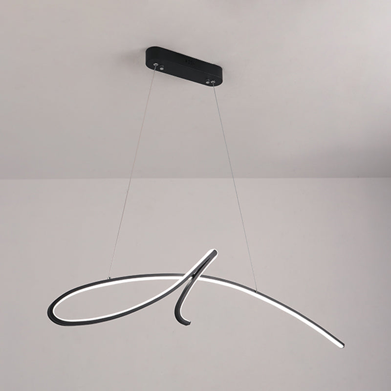 Lineare Form Island Light Modern Style Metal 1 Light Island Lighting