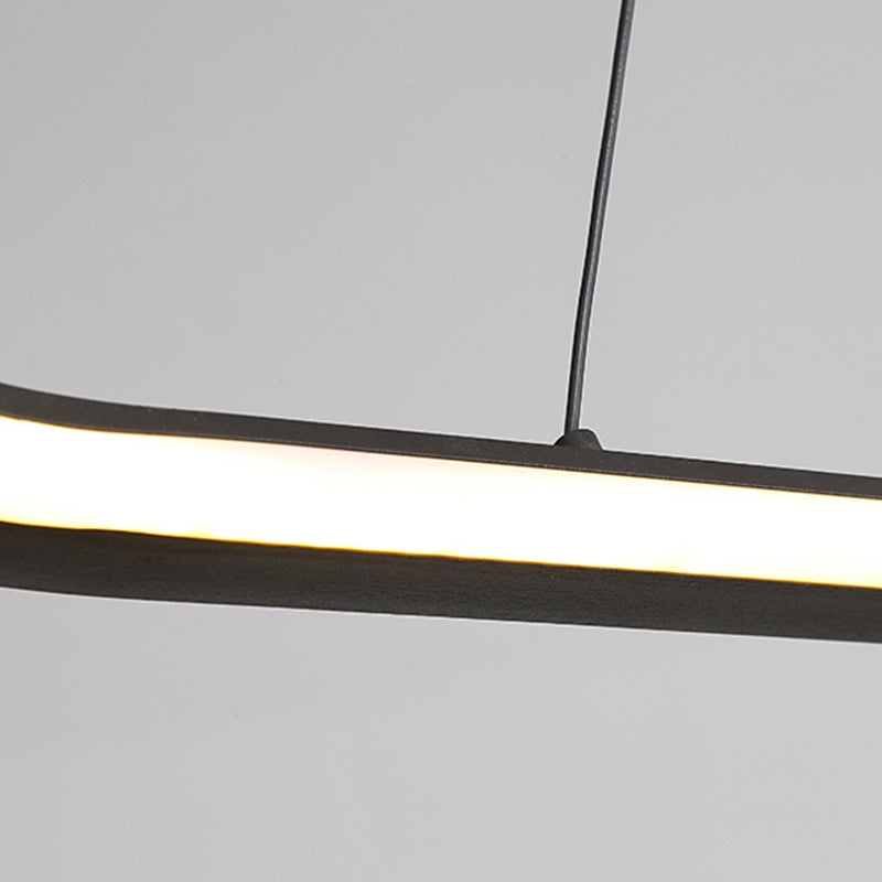 Linéaire de forme île Lumière moderne Métal d'éclair