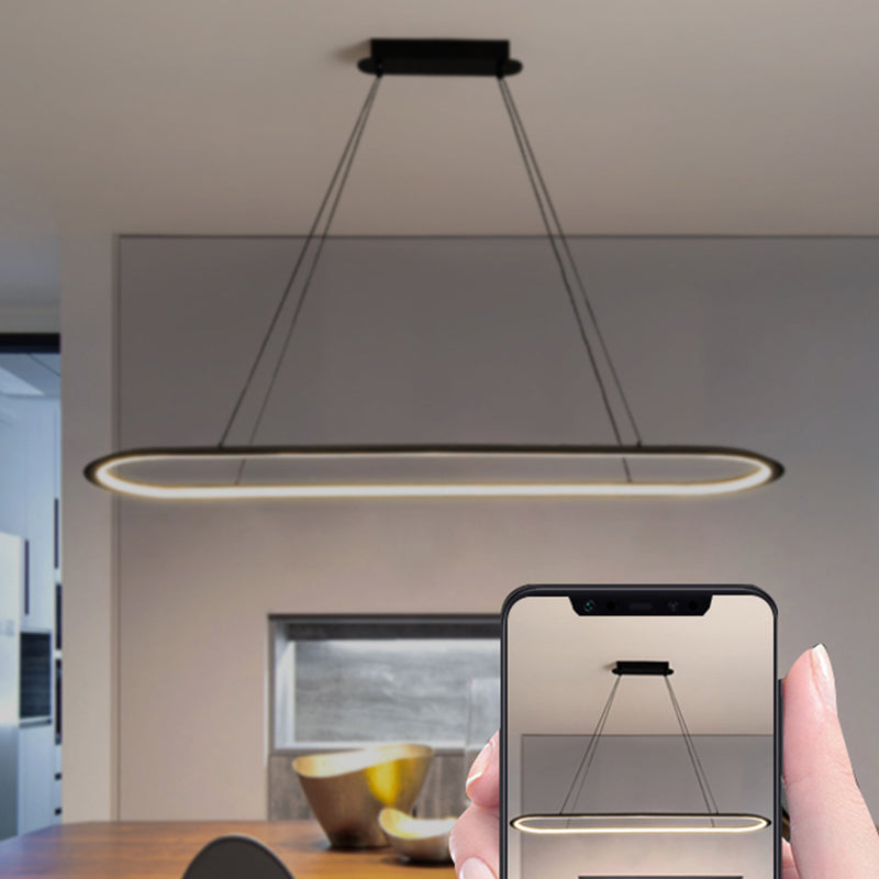 Linéaire de forme île Lumière moderne Métal d'éclair