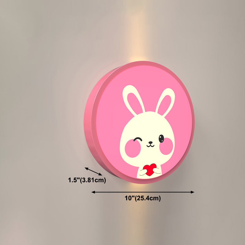 Lampada da parete per bambini con funce a led animalette di cartoni animati
