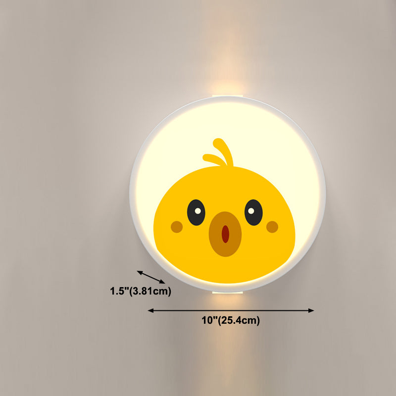 Lampada da parete per bambini con funce a led animalette di cartoni animati