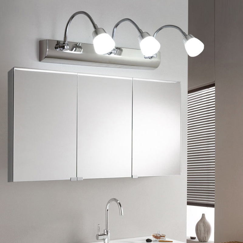 Modern Style Vanity Light Simple LED Mirror Front Light with Acrylic Shade for Bathroom