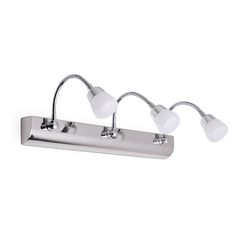 Modern Style Vanity Light Simple LED Mirror Front Light with Acrylic Shade for Bathroom