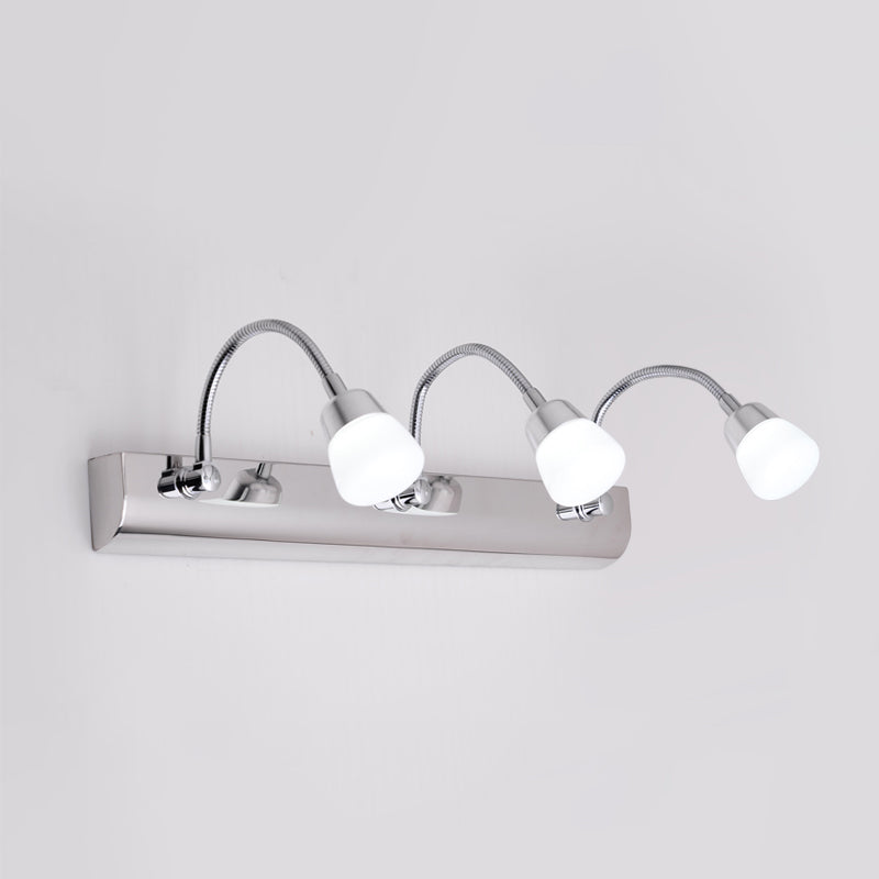 Modern Style Vanity Light Simple LED Mirror Front Light with Acrylic Shade for Bathroom