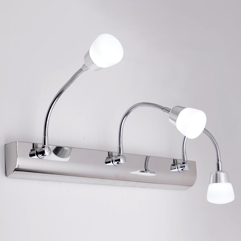 Modern Style Vanity Light Simple LED Mirror Front Light with Acrylic Shade for Bathroom