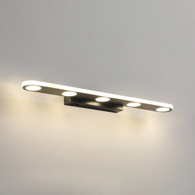 Stile semplice moderno tutta la luce di vanità per vanità in rame lampade per vanità a LED per bagno con doccia