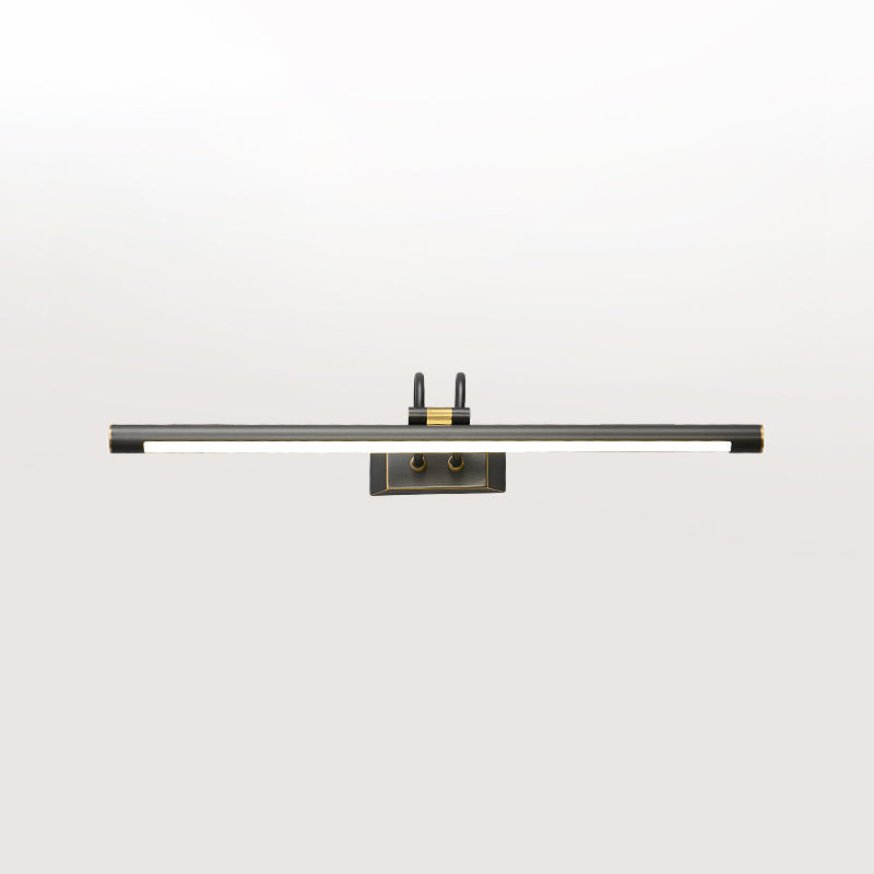 Vanité de style américain Light All Copper Vanity Lampe avec une teinte acrylique pour la chambre