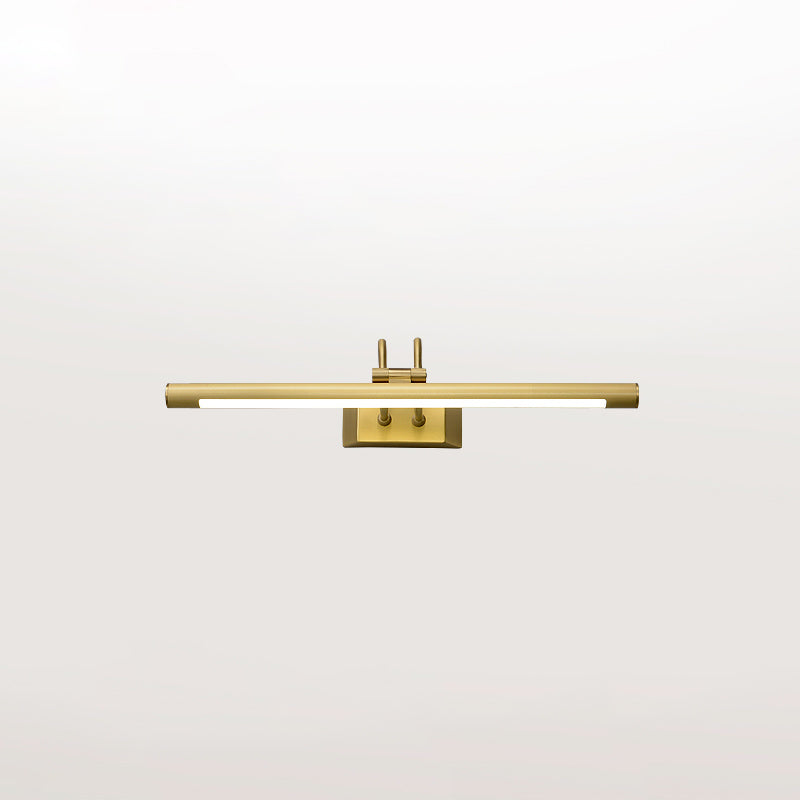 Vanité de style américain Light All Copper Vanity Lampe avec une teinte acrylique pour la chambre